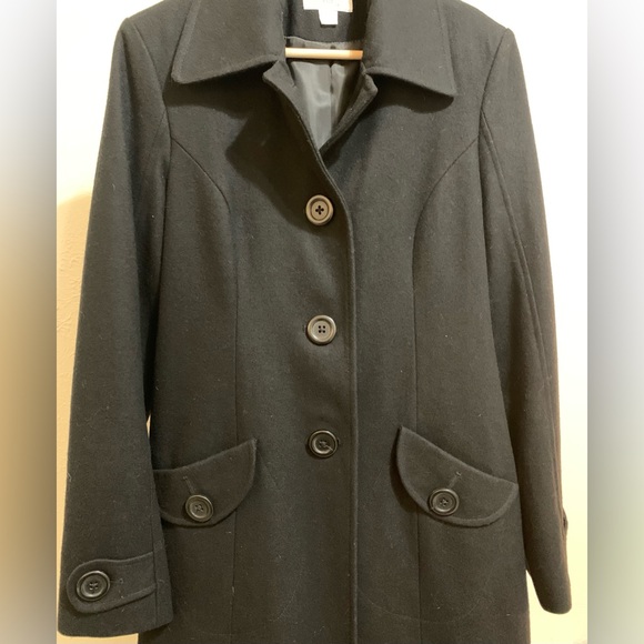 JLo Classic Wool Coat Sz M - Picture 5 of 5